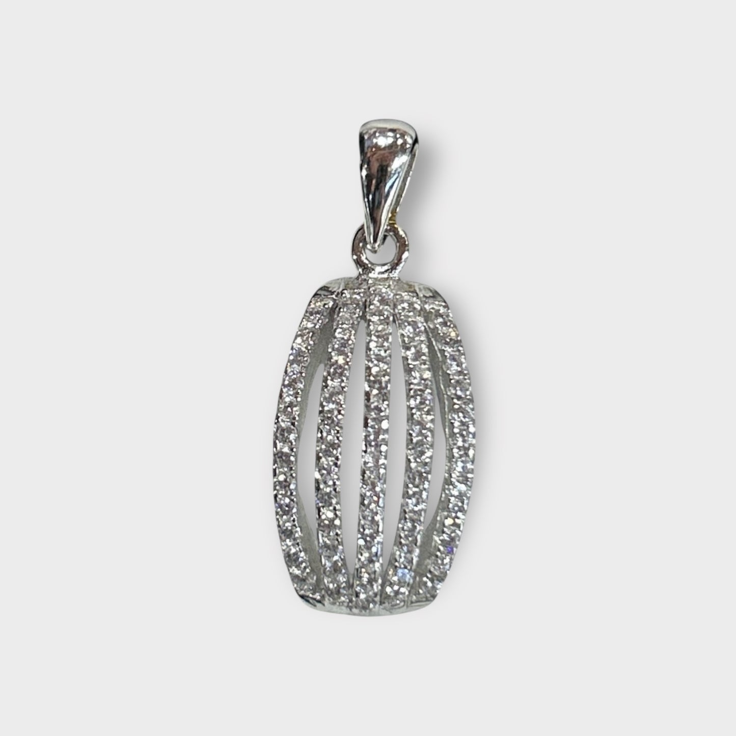 Pendant / Abstract / Zirconia / 925 Sterling Silver