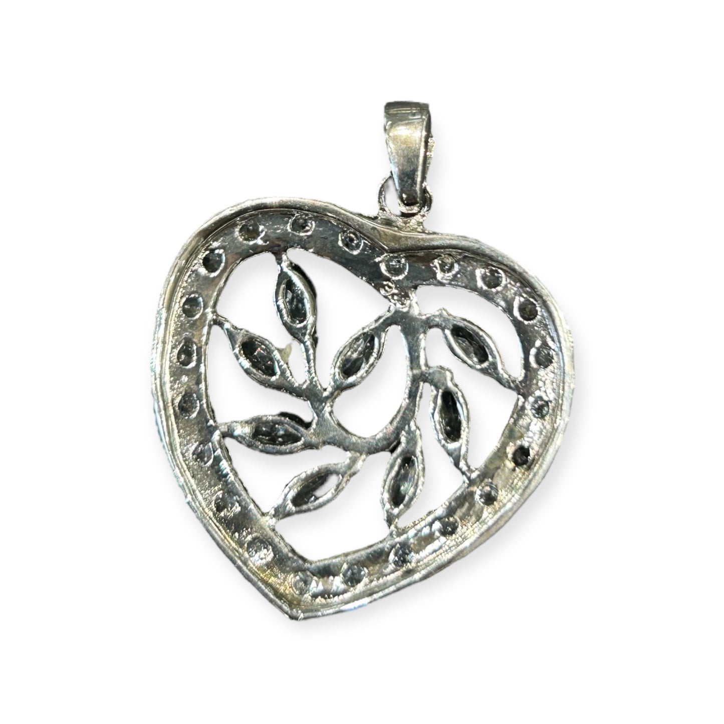 Pendant / Heart / Zirconia / 925 Sterling Silver
