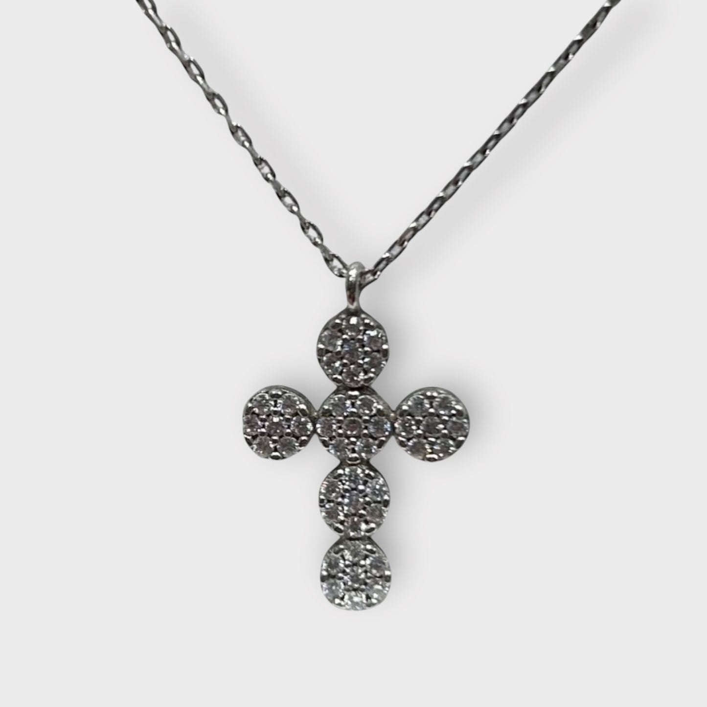 Chain / Cross / Zirconia / 925 Sterling Silver