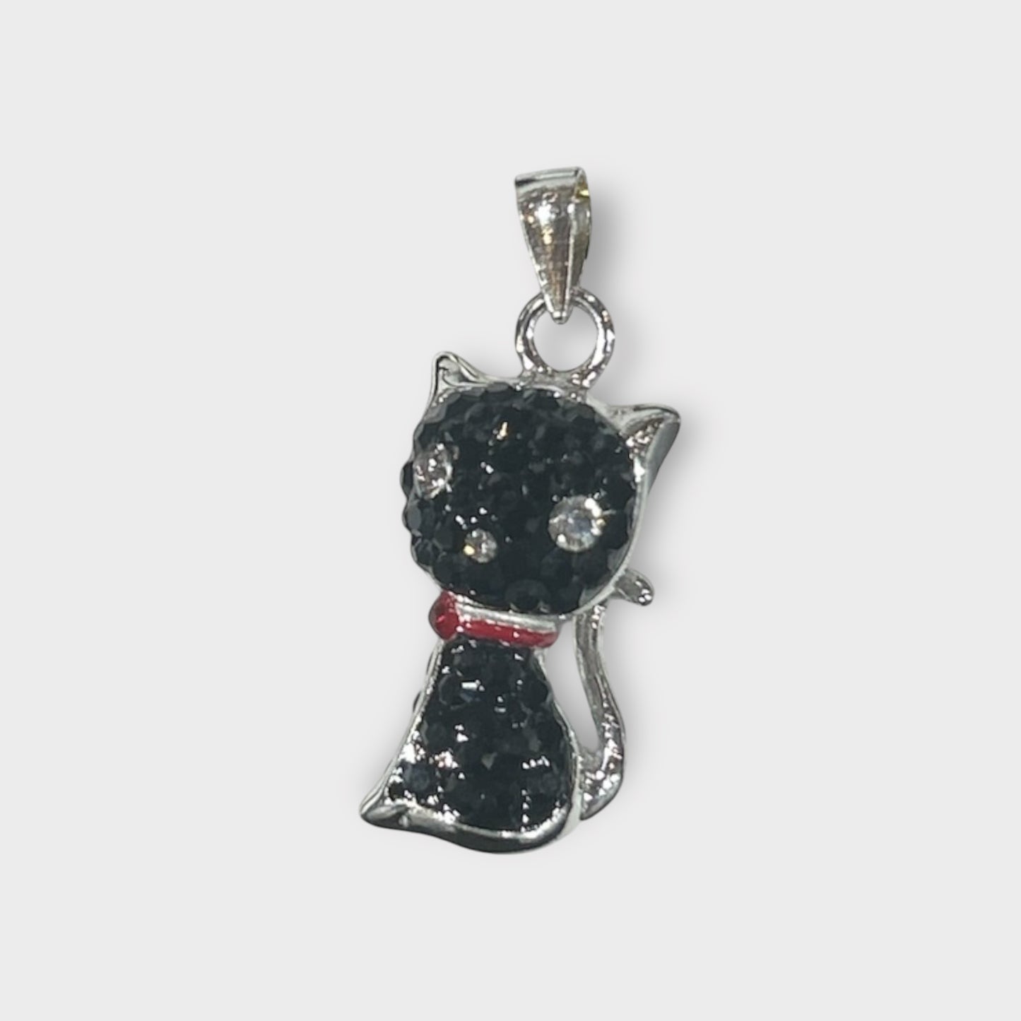 Pendant / Cat / Zirconia / 925 Sterling Silver
