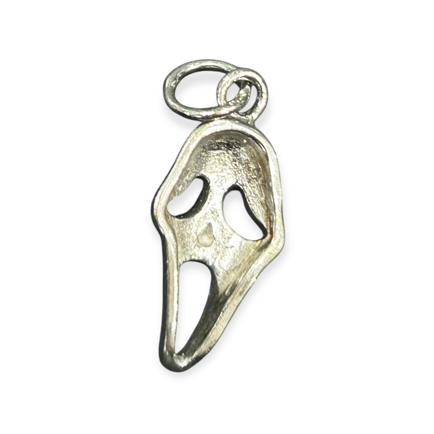 Anhänger / Halloween Schreimaske / 925er Sterlingsilber