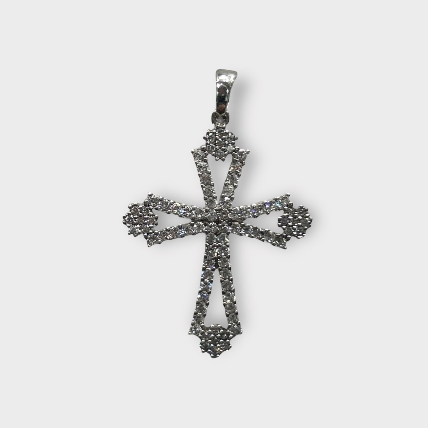 Anhänger / Kreuz / Zirkonia / 925er Sterlingsilber