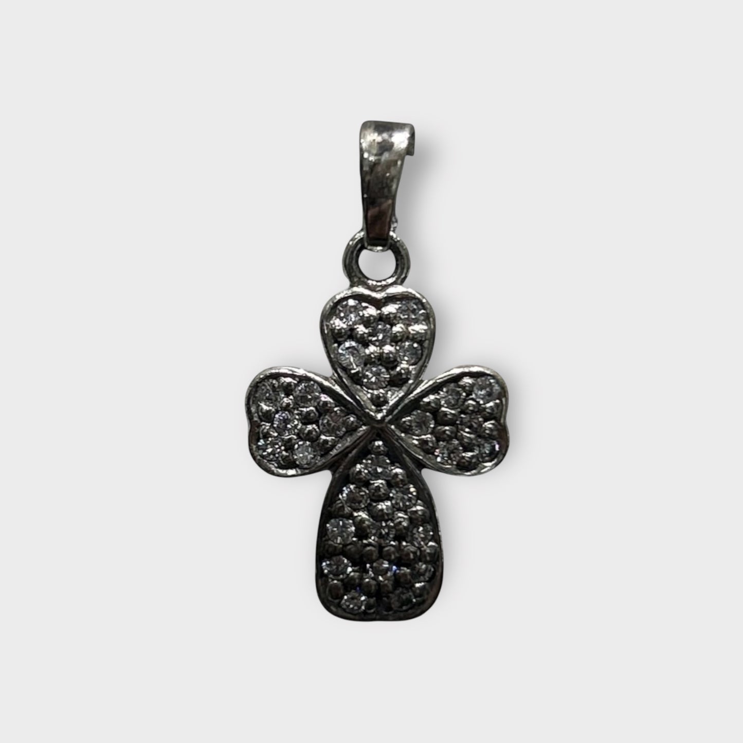 Anhänger / Kreuz / Zirkonia / 925er Sterlingsilber
