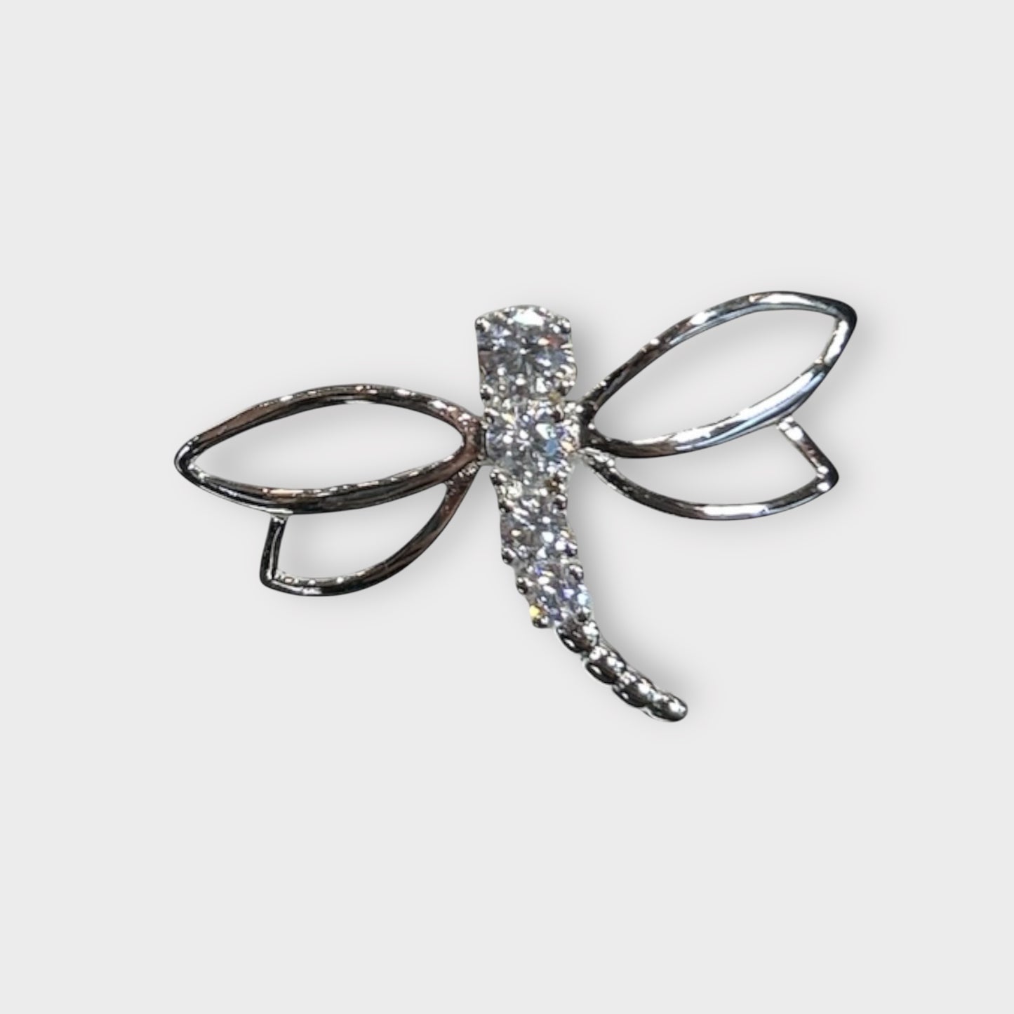 Anhänger / Libelle / Zirkonia / 925er Sterlingsilber