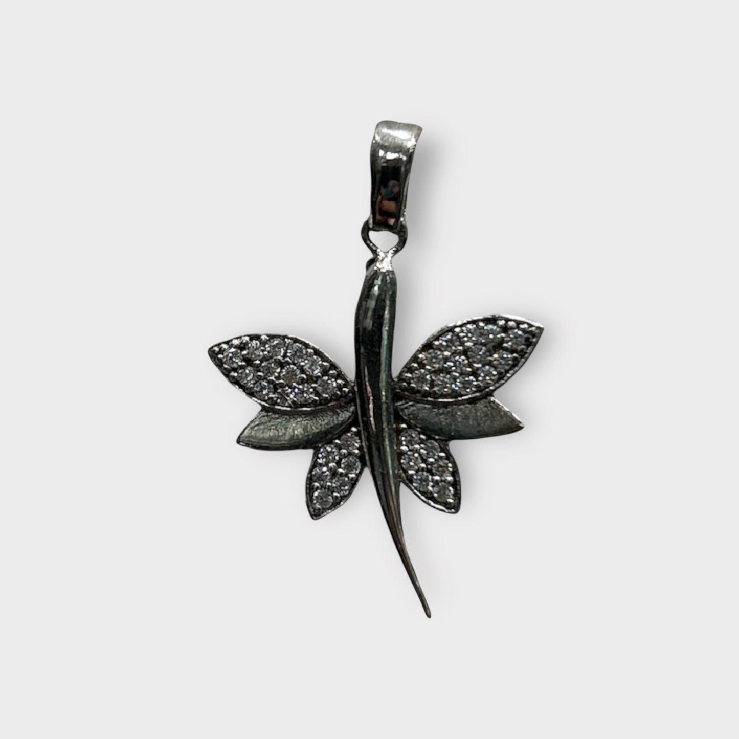 Anhänger / Libelle / Zirkonia / 925er Sterlingsilber
