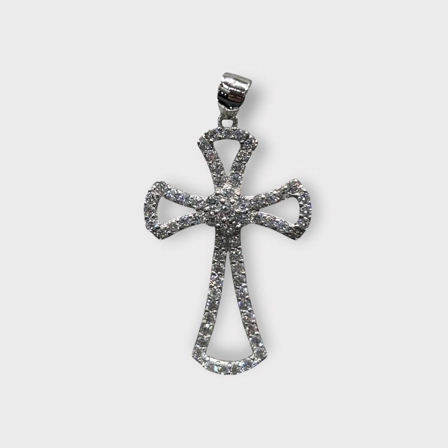 Anhänger / Kreuz / Zirkonia / 925er Sterlingsilber