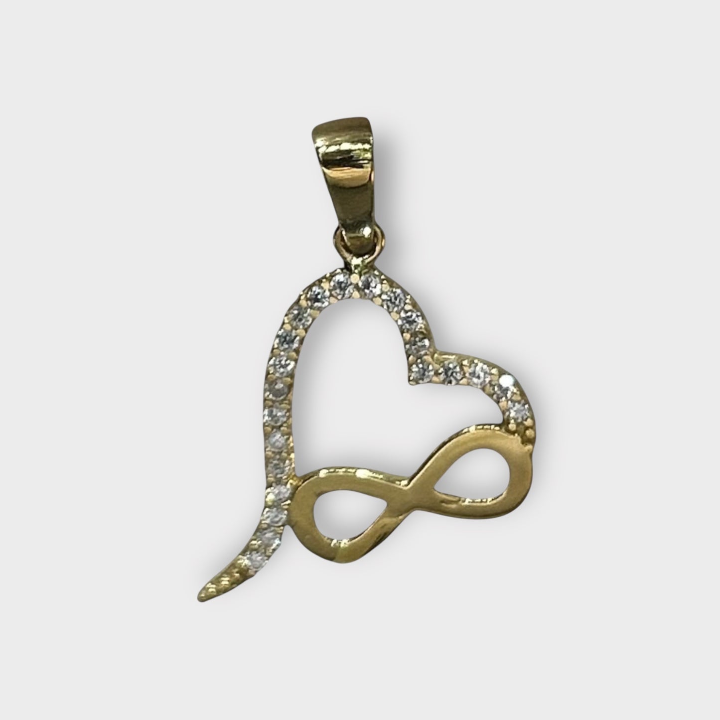 Pendant / Heart / Infinity / Zirconia / 585 Gold