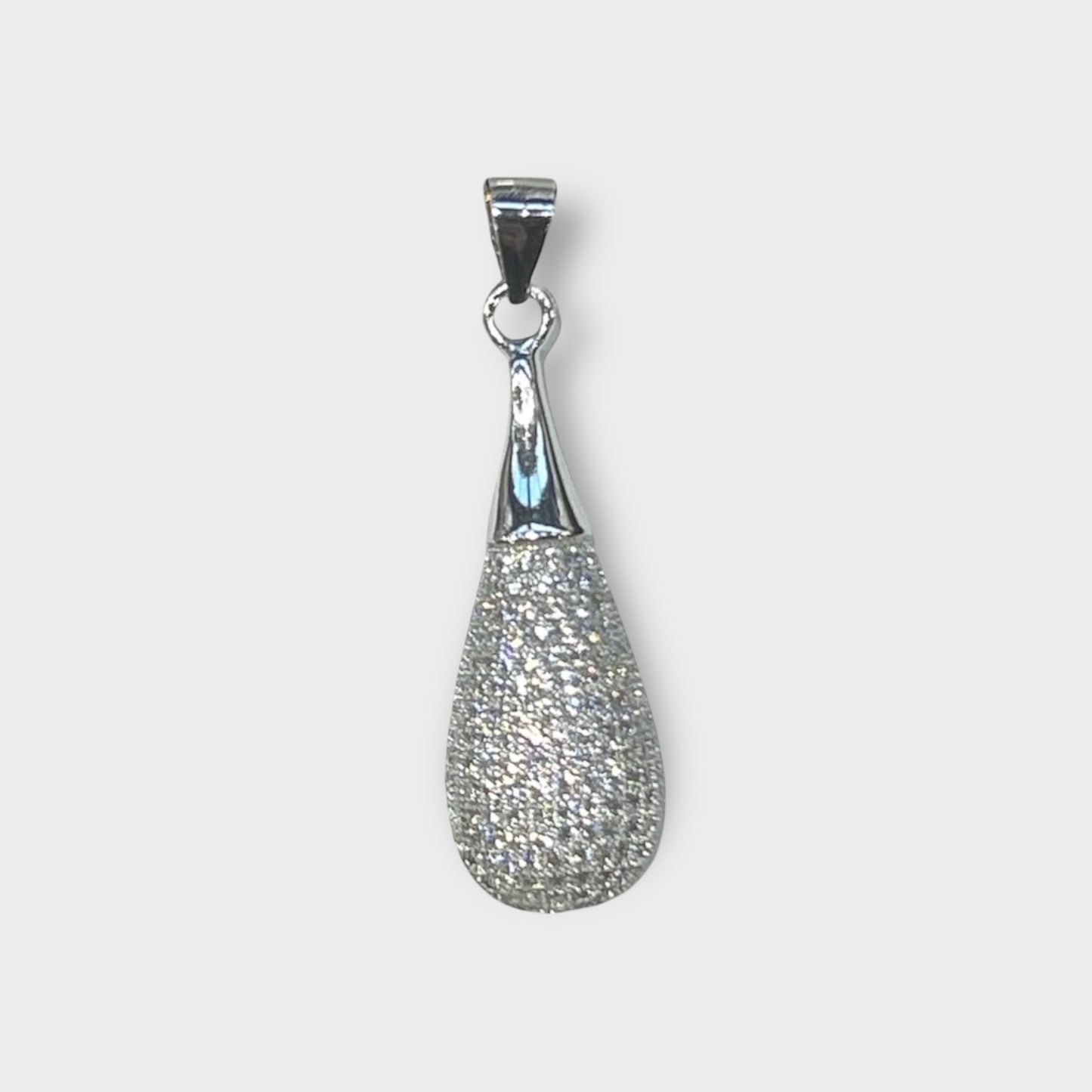 Anhänger / Tropfen / Zirkonia / 925er Sterlingsilber