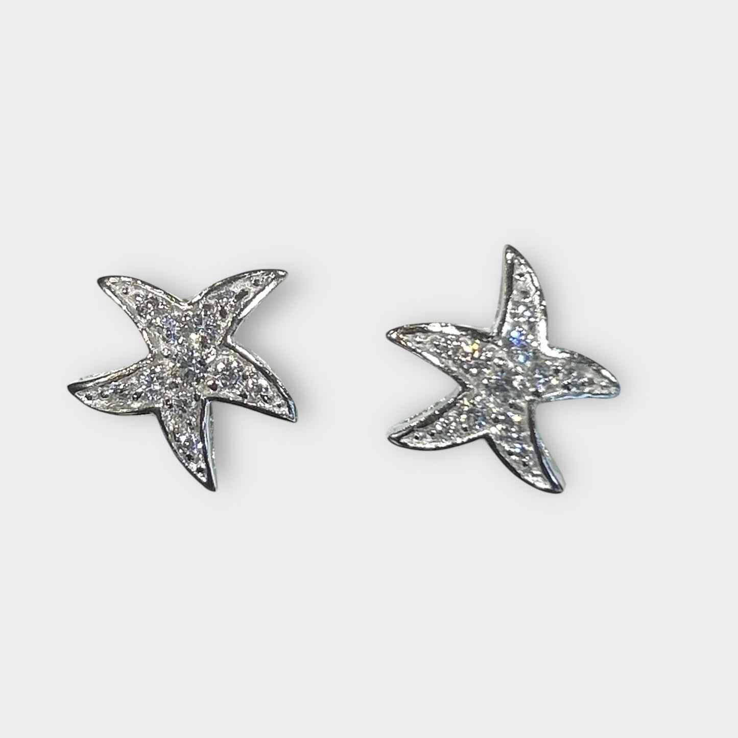 Earrings / Studs / Star / Zirconia / 925 Sterling Silver
