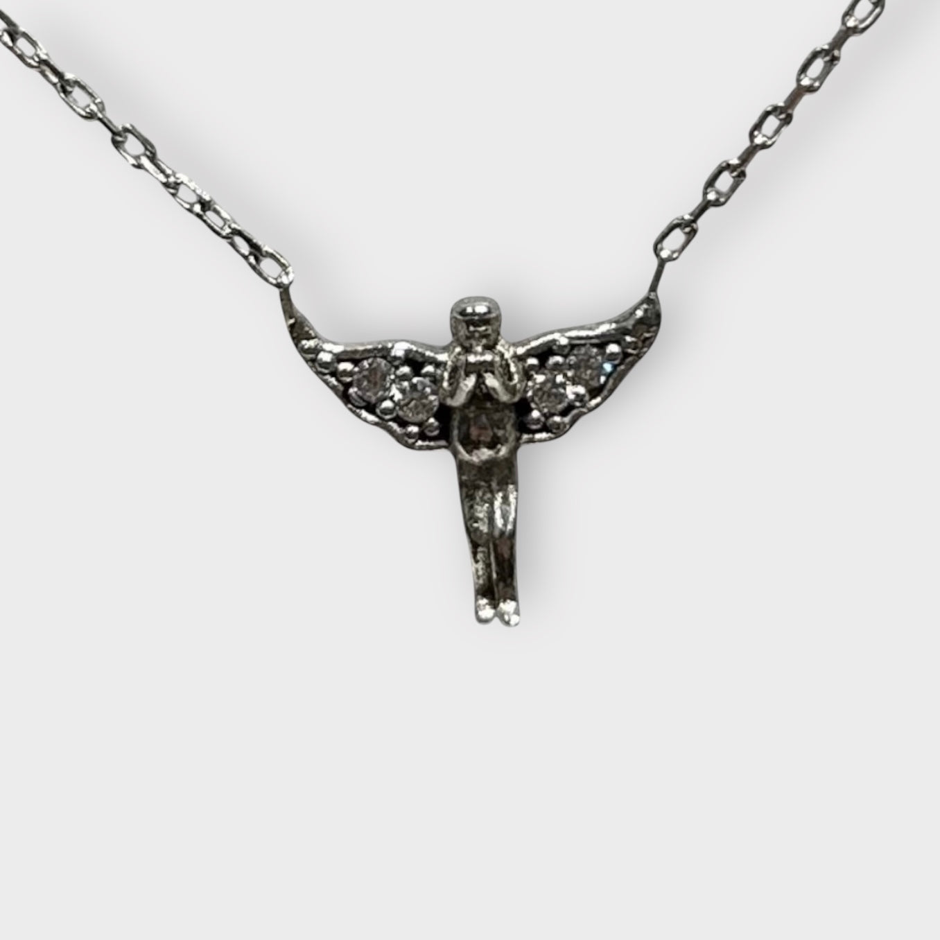 Necklace / Angel / Zirconia / 925 Sterling Silver