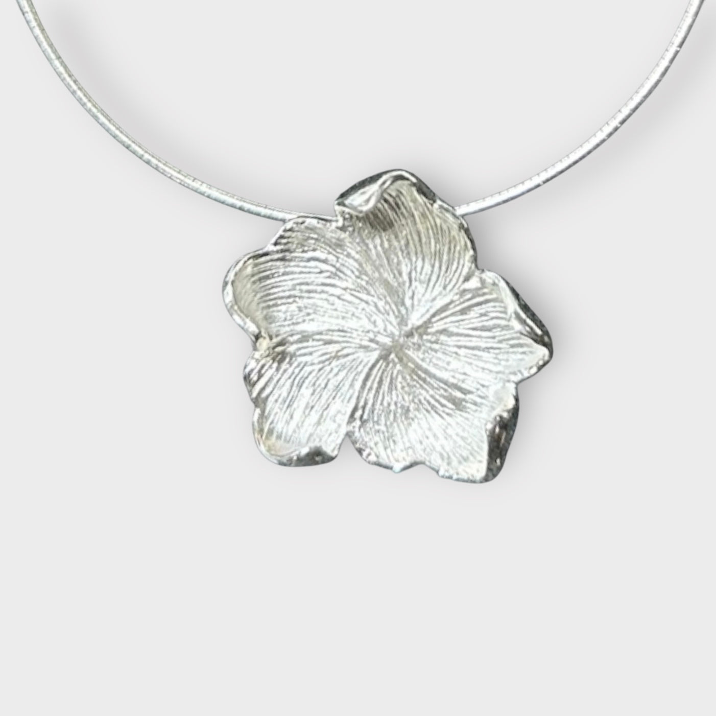 Pendant / Flower Abstract / 925 Sterling Silver