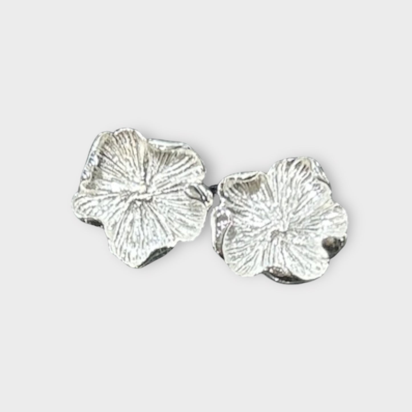 Earrings / Flower / Abstract / 925 Sterling Silver