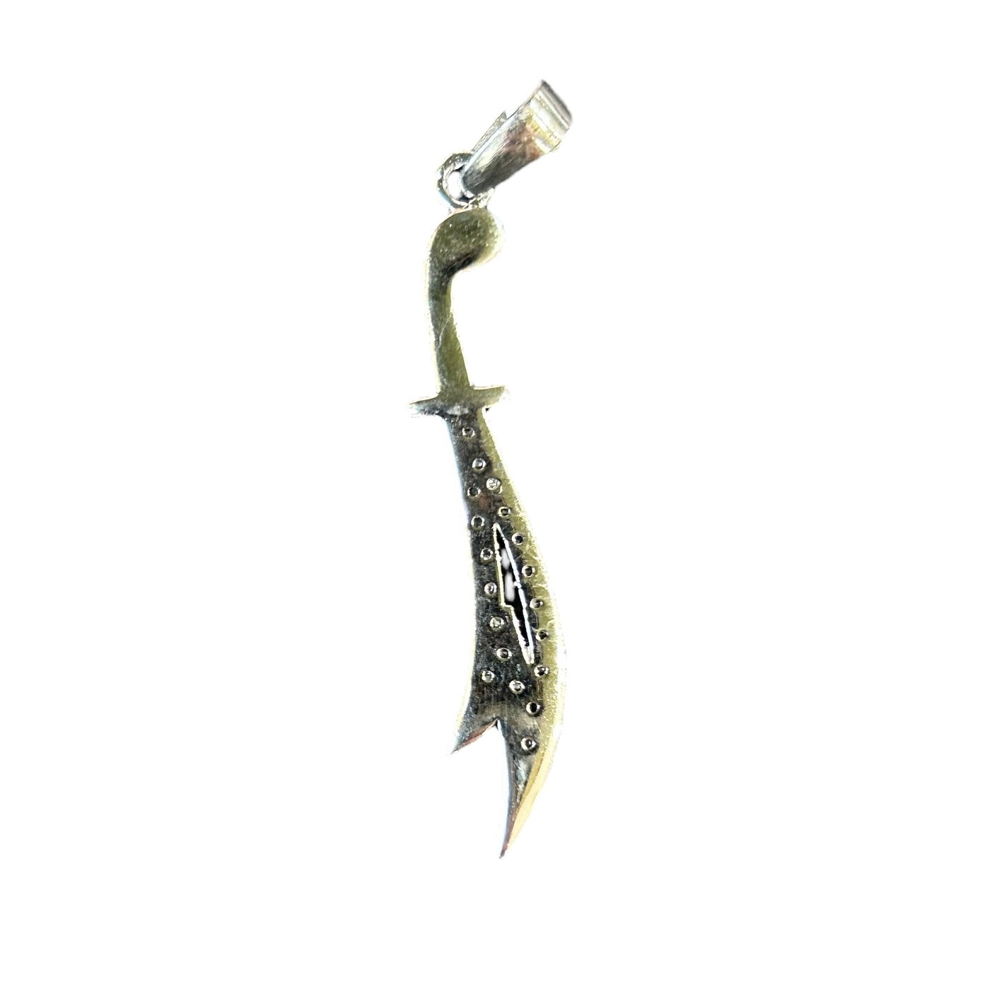 Anhänger / Alevi Schwert / Zirkonia /925er Sterlingsilber