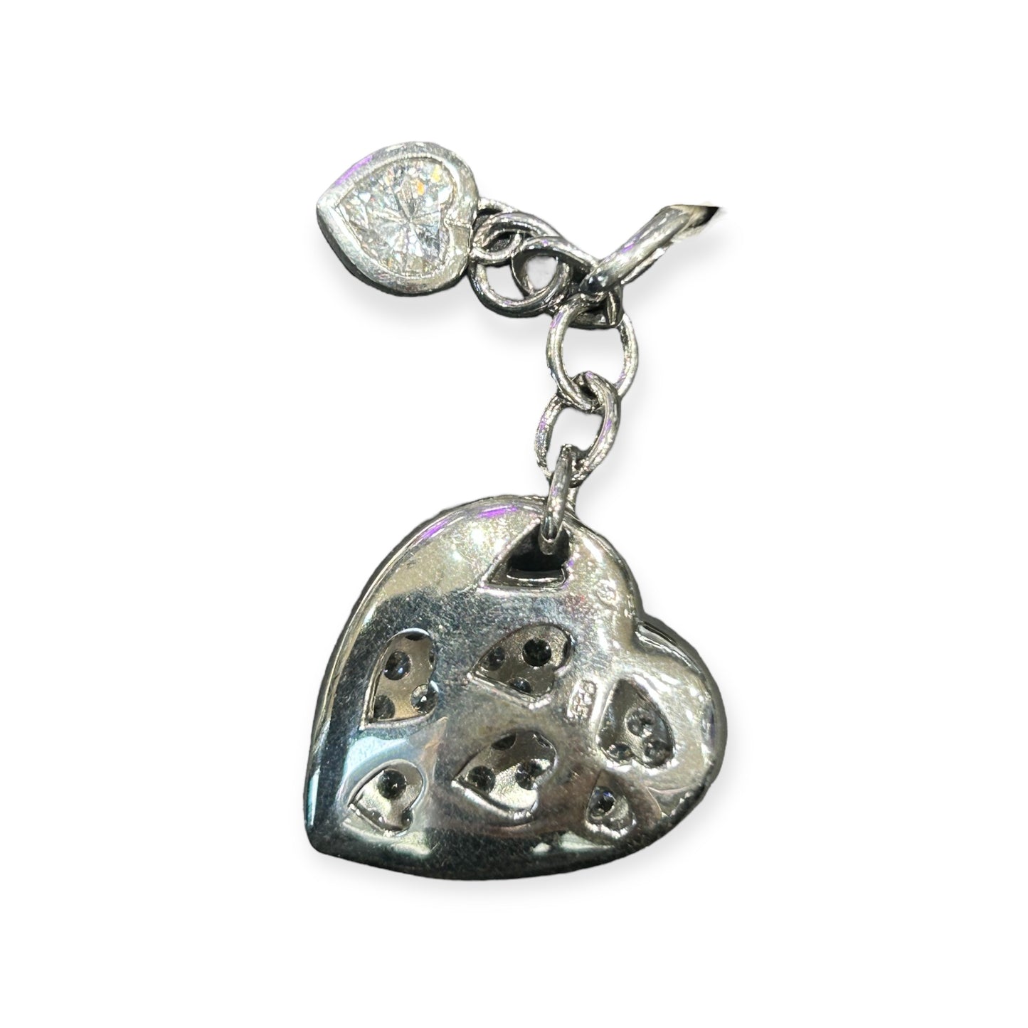 Pendant / Heart / Zirconia / 925 Sterling Silver