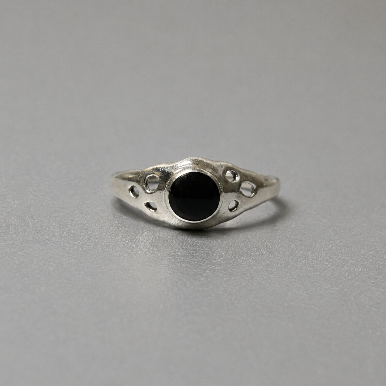Onyx Ring aus 925 Silber