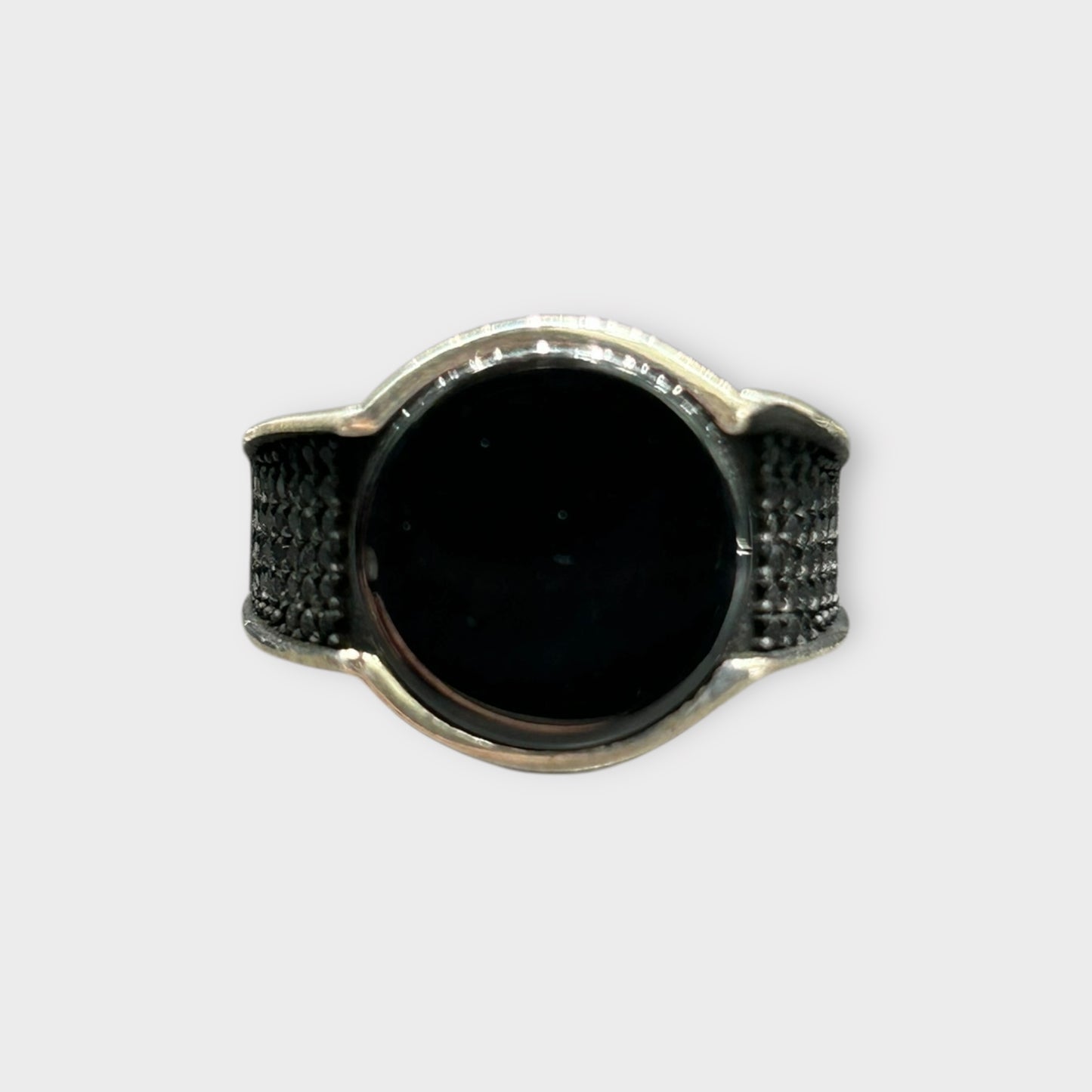 Ring / Onyx / 925er Sterlingsilber