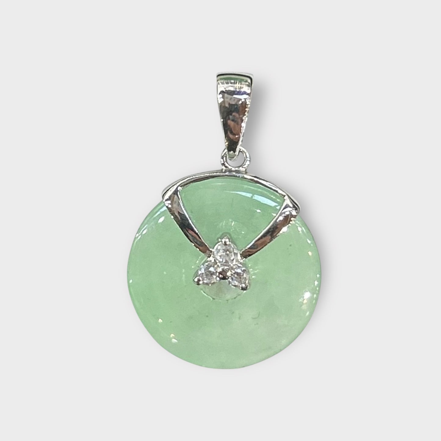Pendant / Round / Zirconia / 925 Sterling Silver