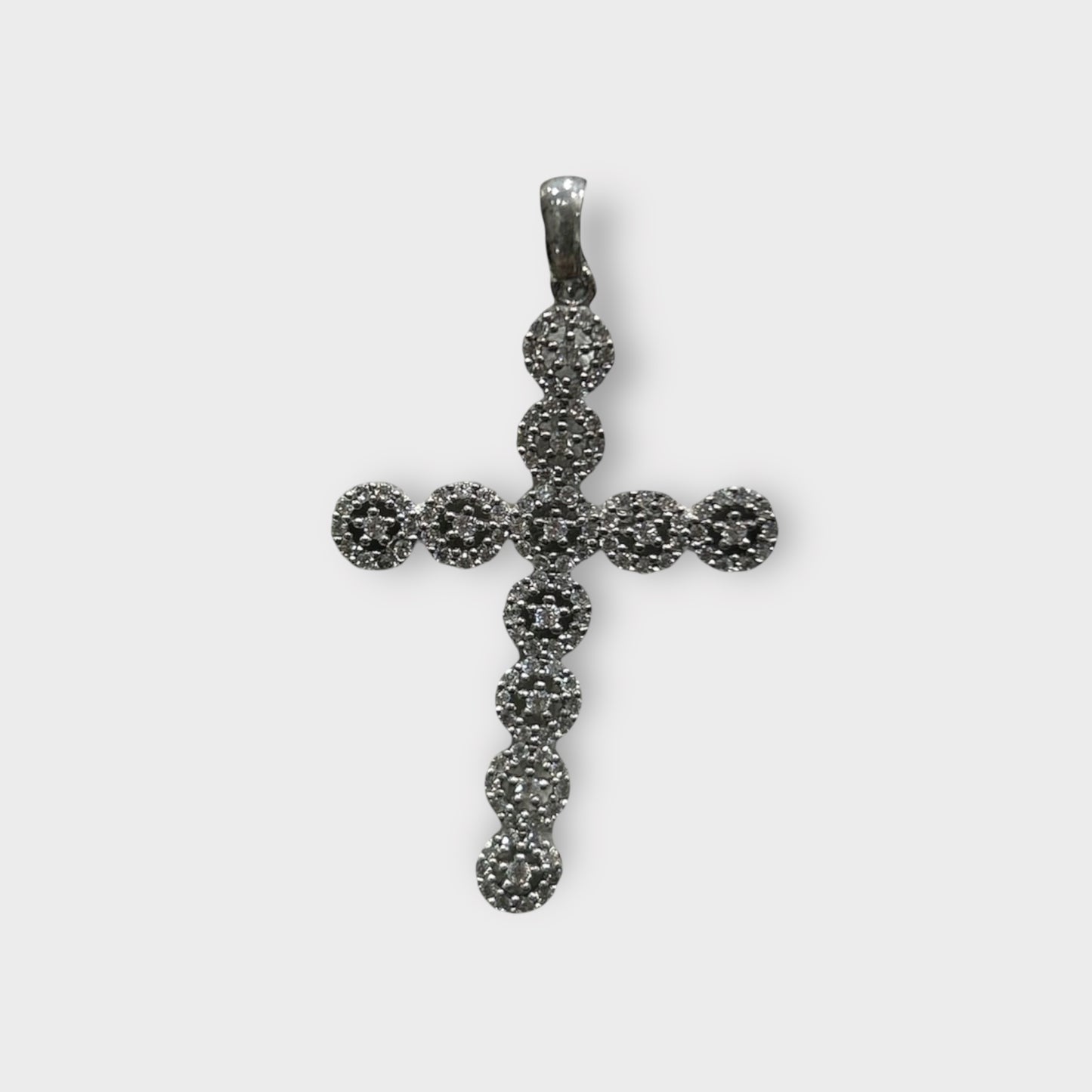 Pendant / Cross / Zirconia / 925 Sterling Silver