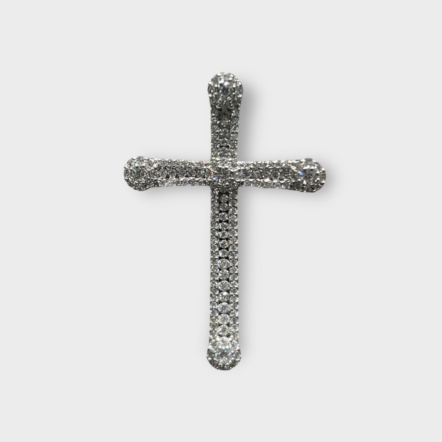 Anhänger / Kreuz / Zirkonia / 925er Sterlingsilber