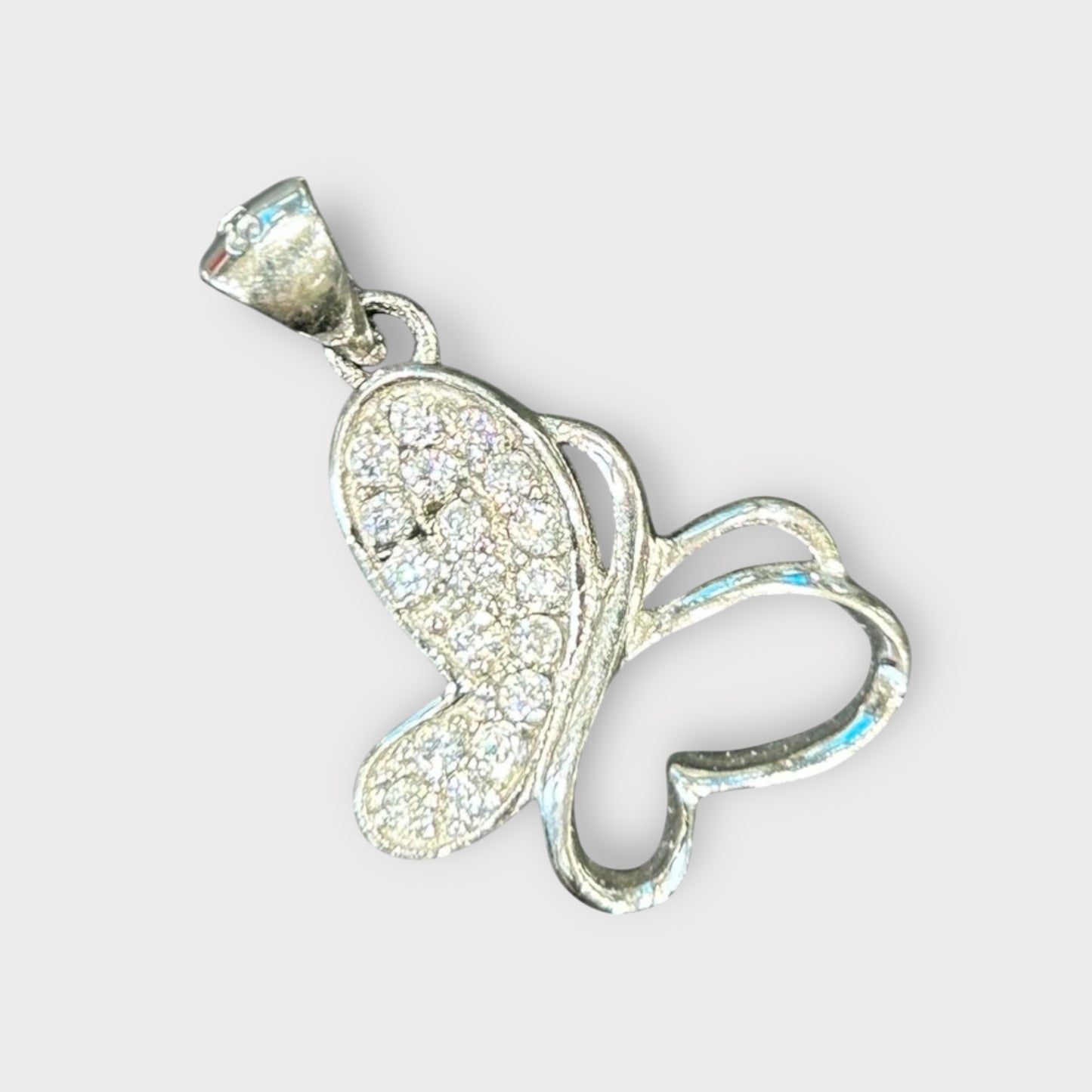 Anhänger / Schmetterling/ Zirkonia / 925er Sterlingsilber