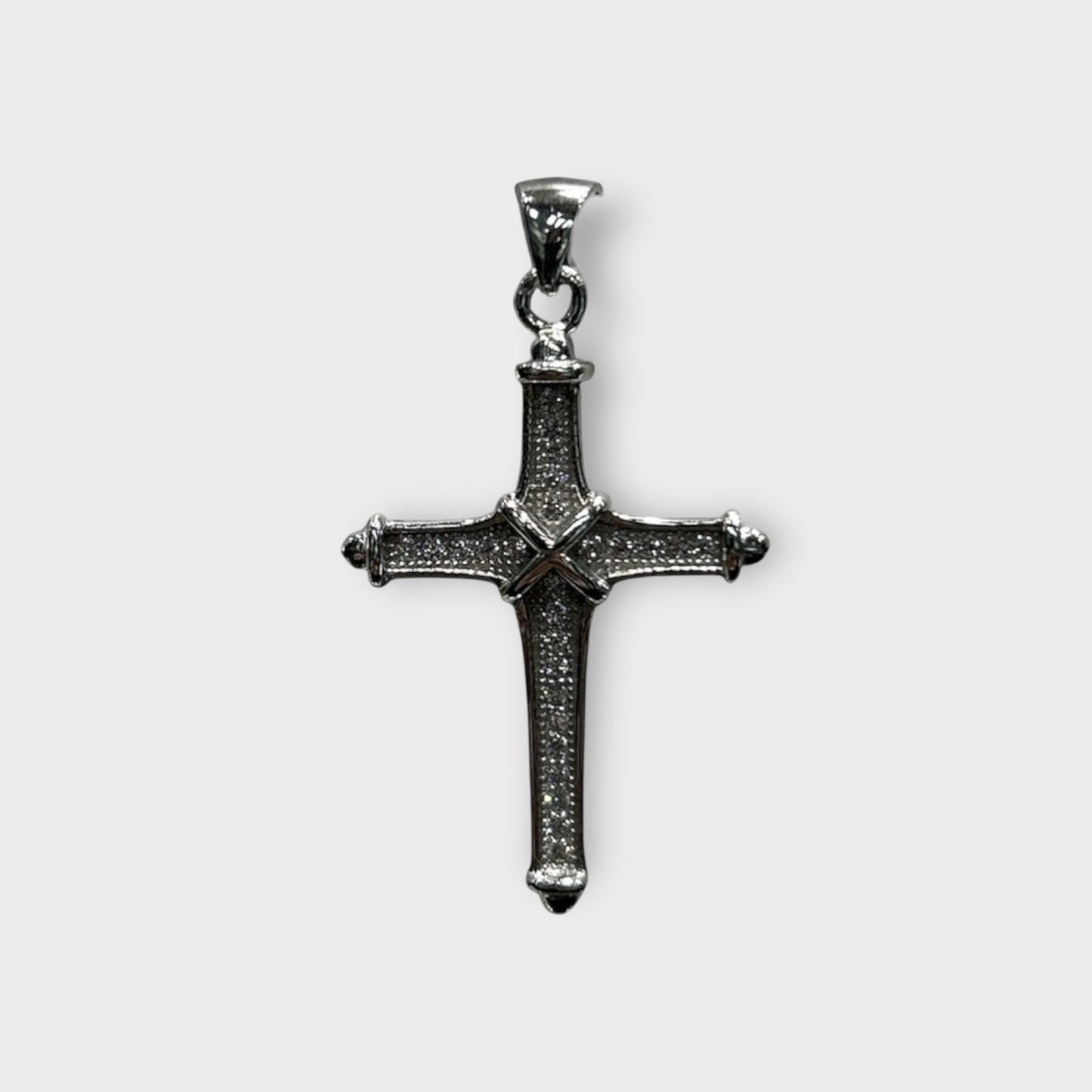 Pendant / Cross / Zirconia / 925 Sterling Silver