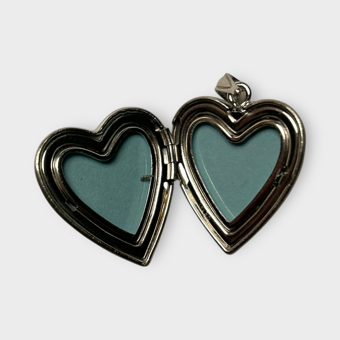 Anhänger / Foto-Medaillon / Herz / 925er Sterlingsilber