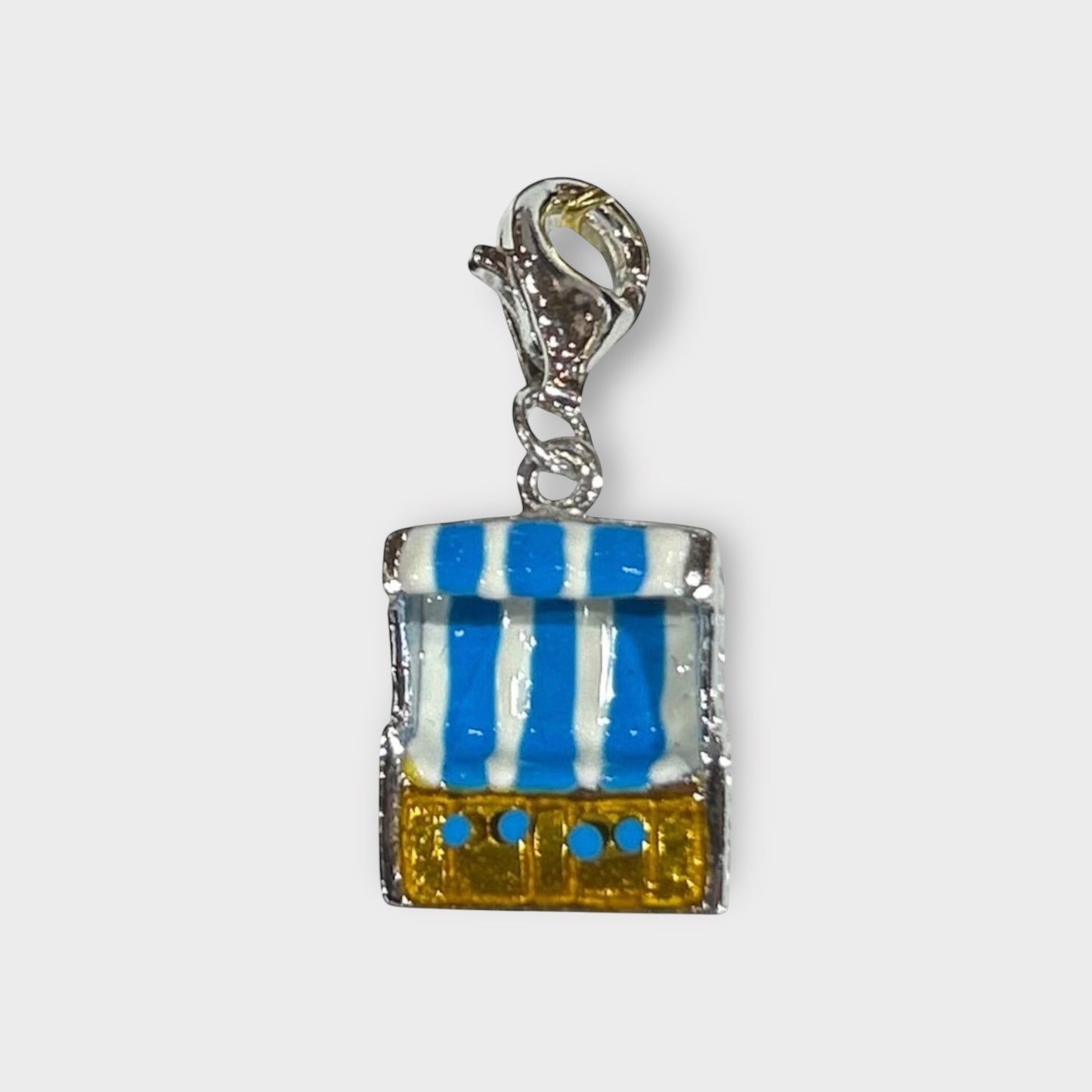 Anhänger / Strandkorb / Charm / 925er Sterlingsilber