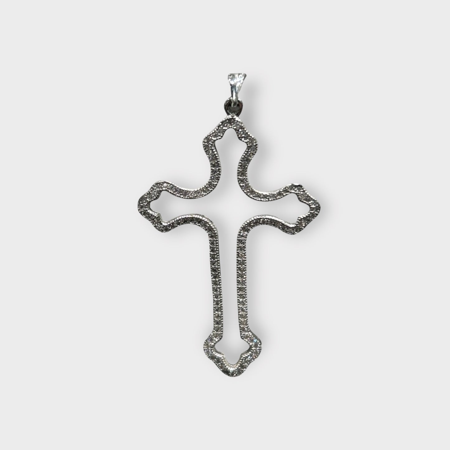 Anhänger / Kreuz / Zirkonia / 925er Sterlingsilber