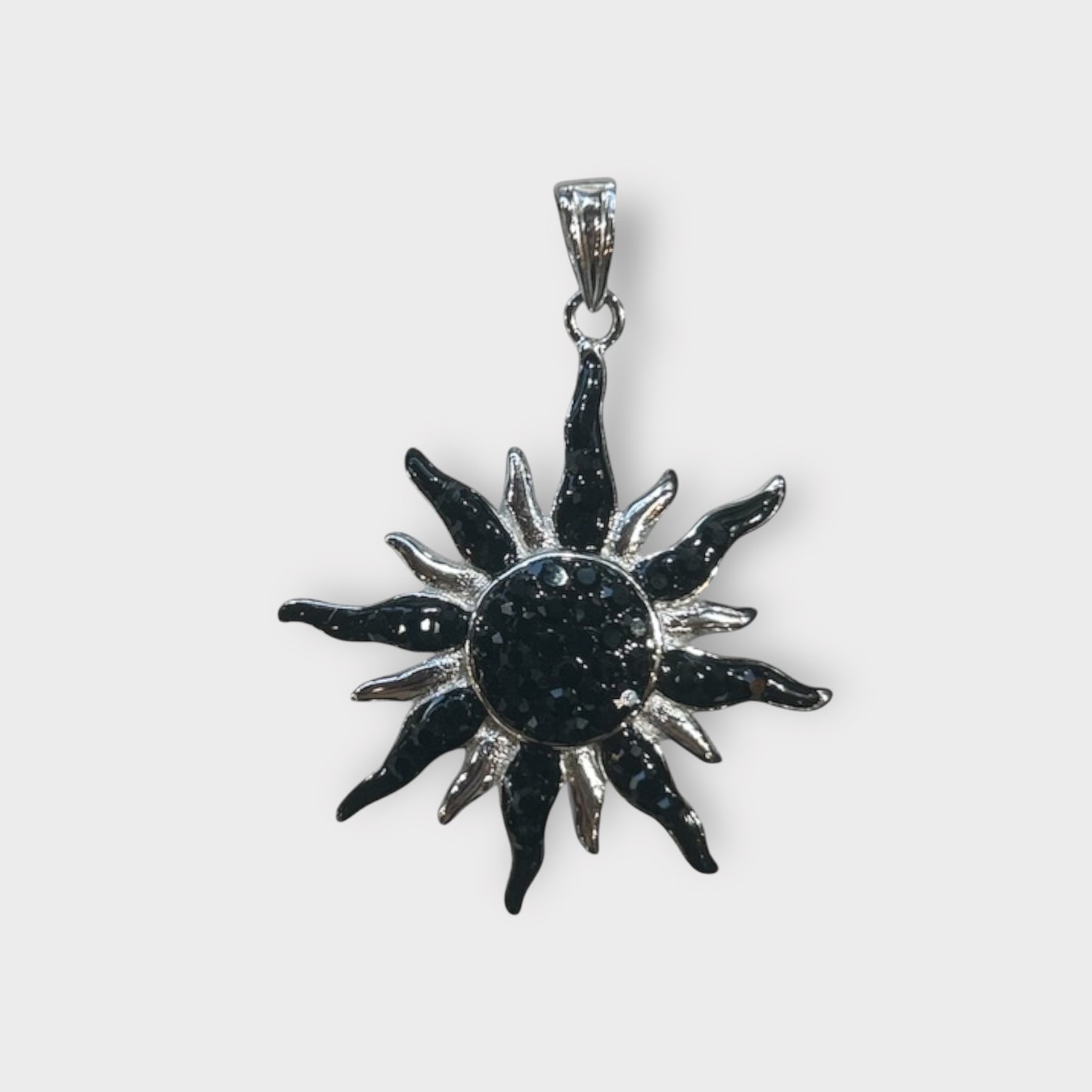 Pendant / Sun / Zirconia / 925 Sterling Silver