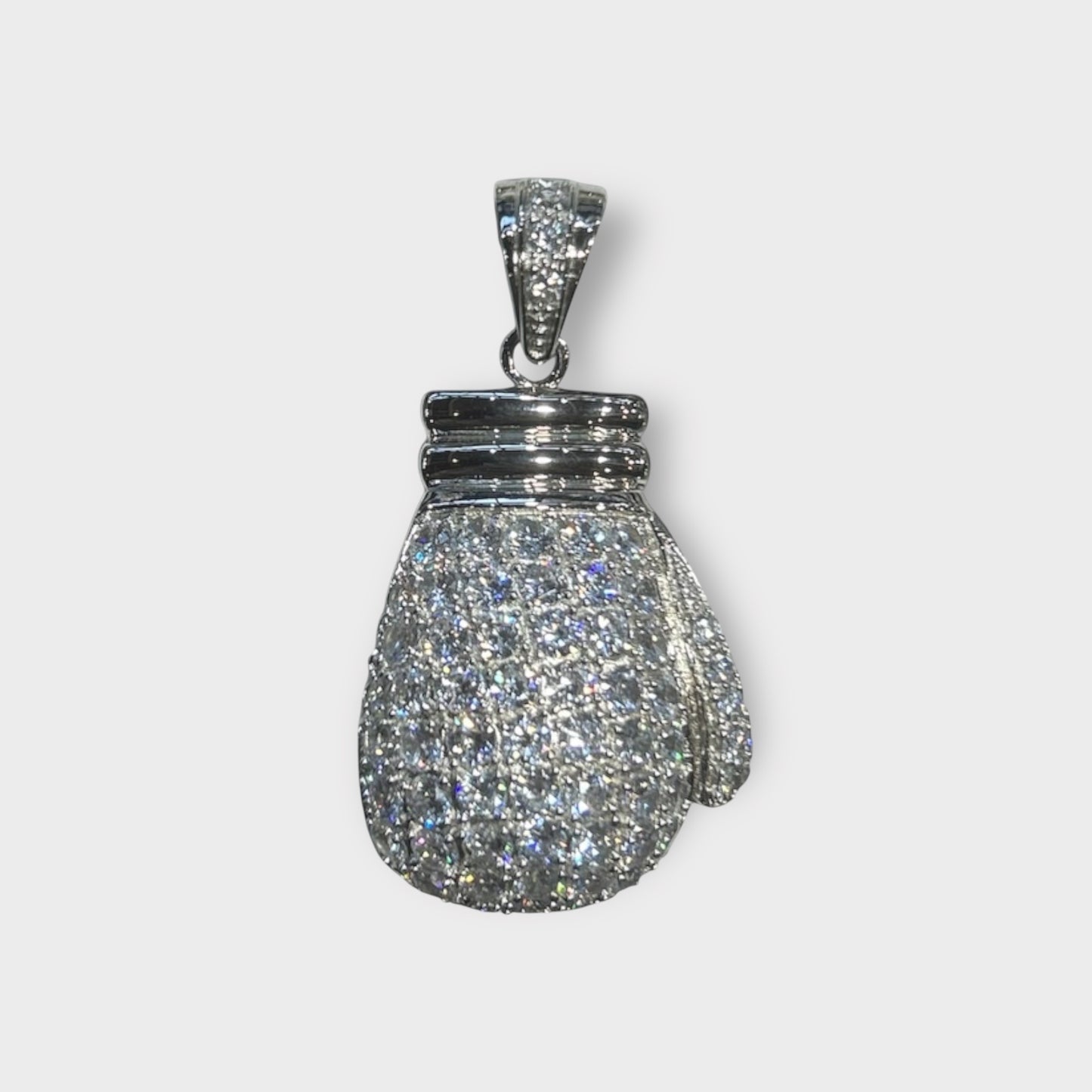 Pendant / Boxing Glove / Zirconia / 925 Sterling Silver