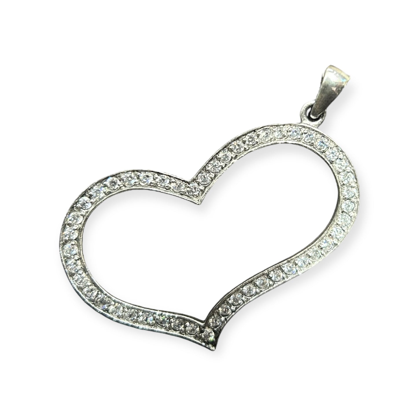 Pendant / Heart / Zirconia / 925 Sterling Silver