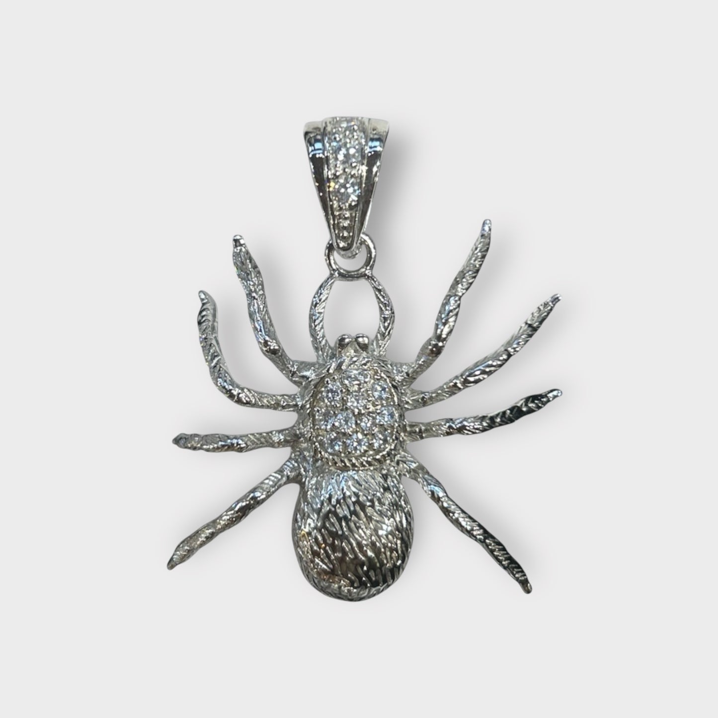 Anhänger / Spinne / Zirkonia / 925er Sterlingsilber