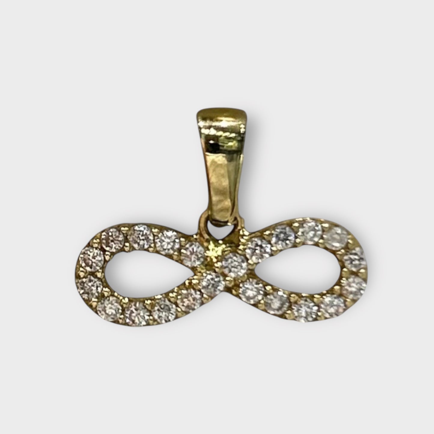 Pendant / Infinity / Zirconia / 585 Gold