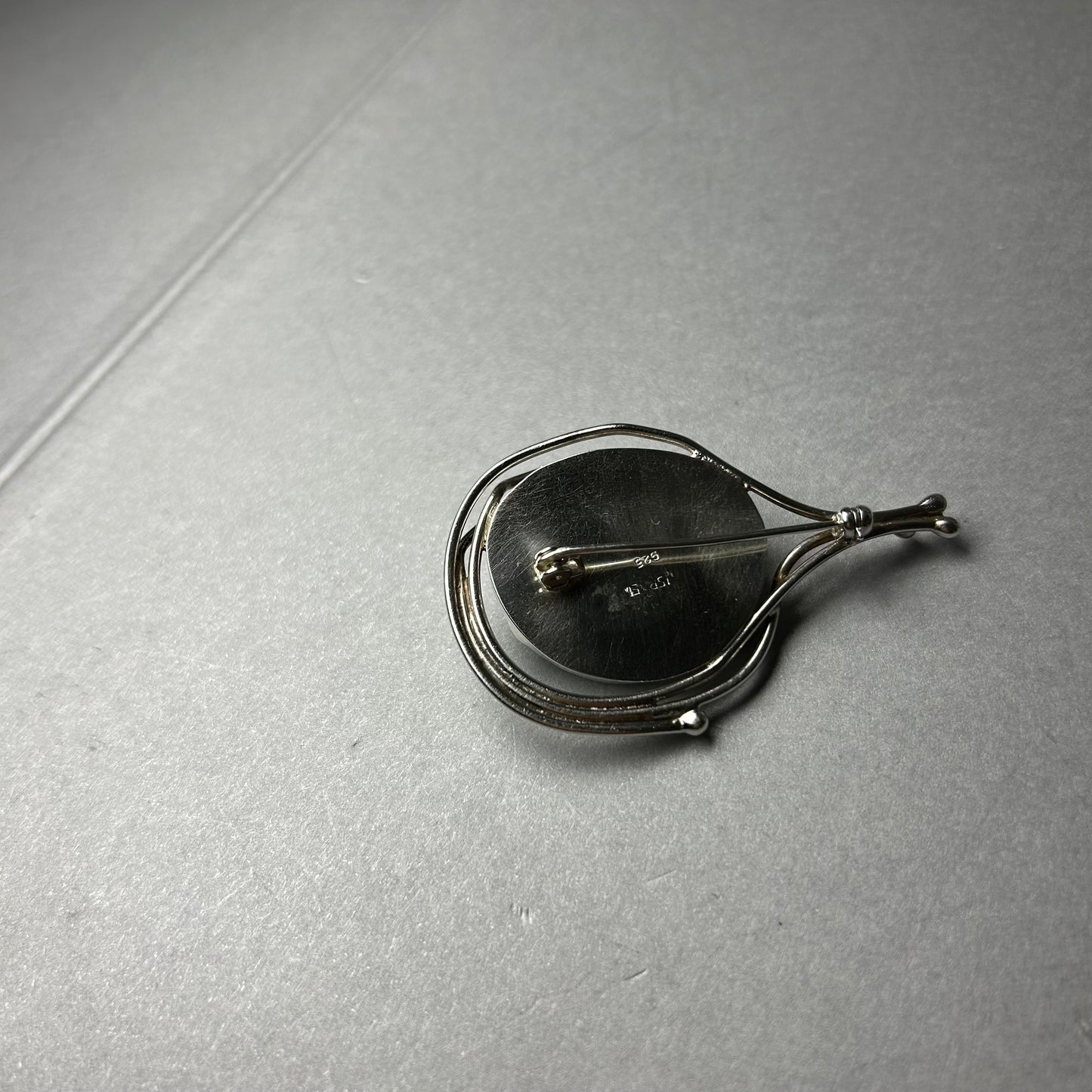 Anhänger und Brosche aus 925 Silber mit römischem Glas