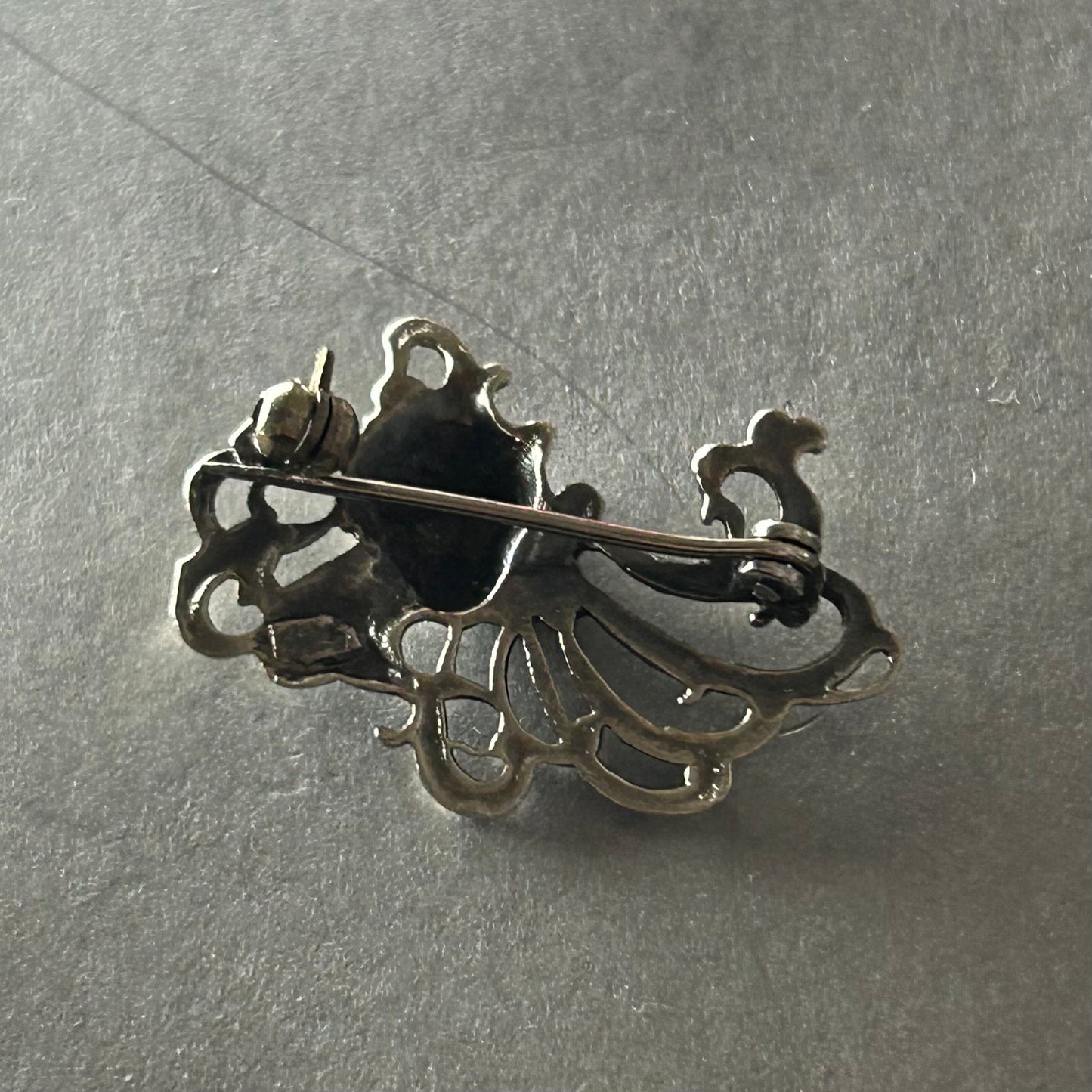 Jugendstil-Brosche aus 800 Silber
