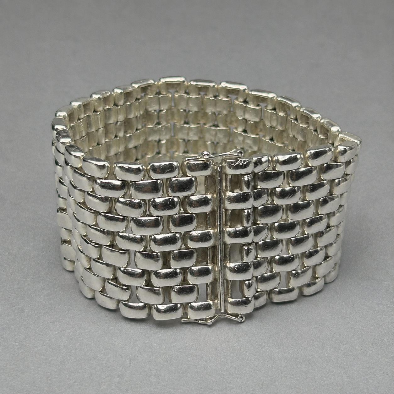 Breites Gliederarmband aus 800 Silber