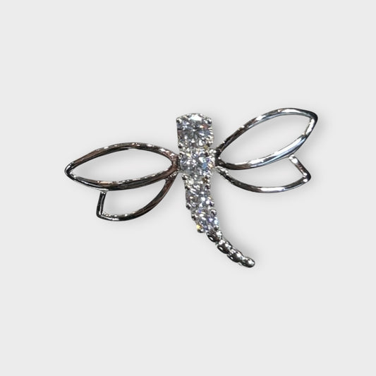 Anhänger / Libelle / Zirkonia / 925er Sterlingsilber