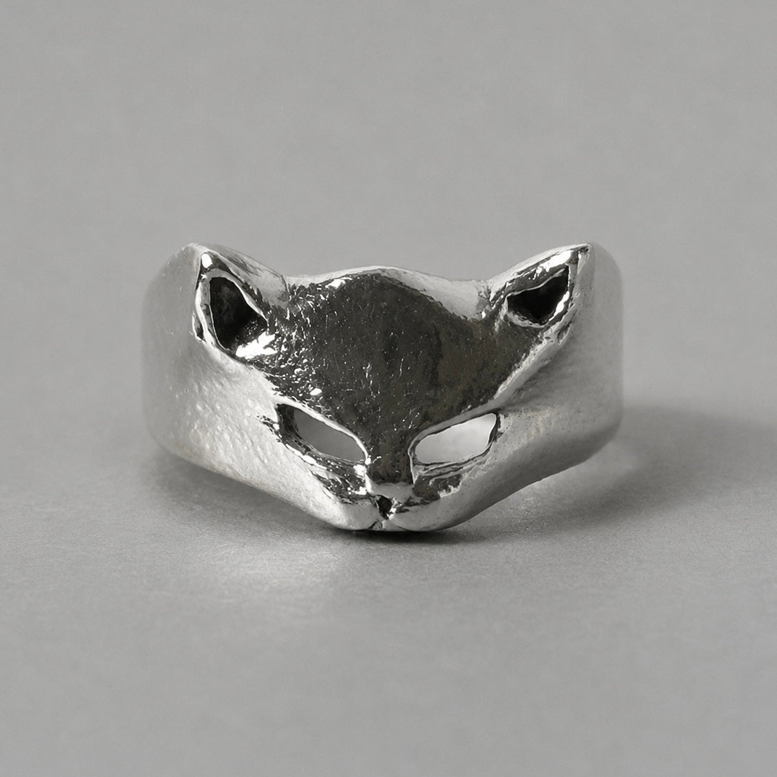 Ring mit Katzen-Motiv aus 925 Silber