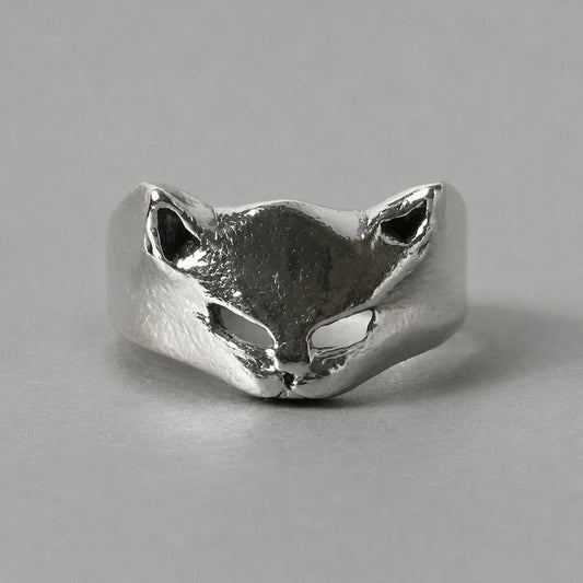 Ring mit Katzen-Motiv aus 925 Silber