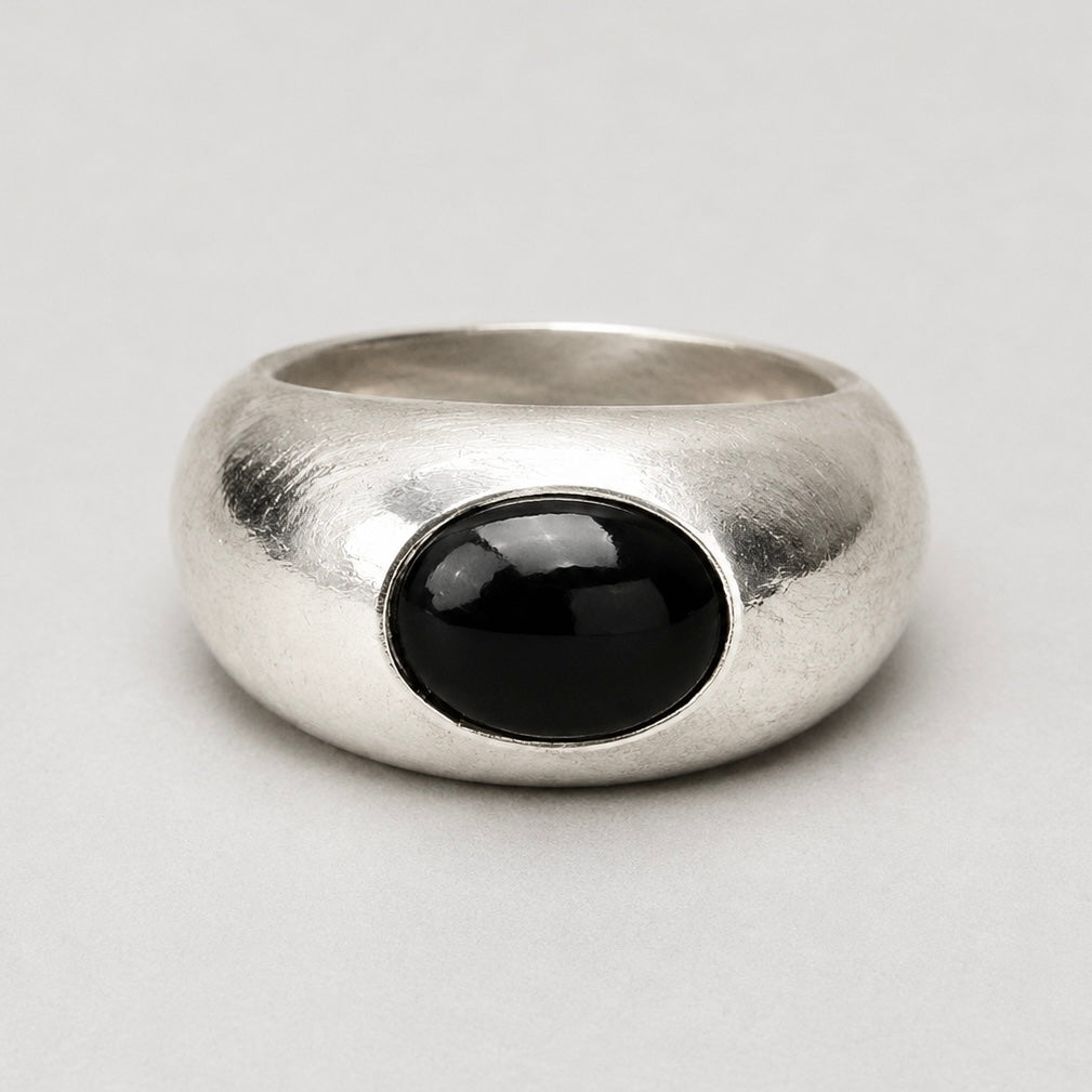 Onyx Ring aus 925 Silber