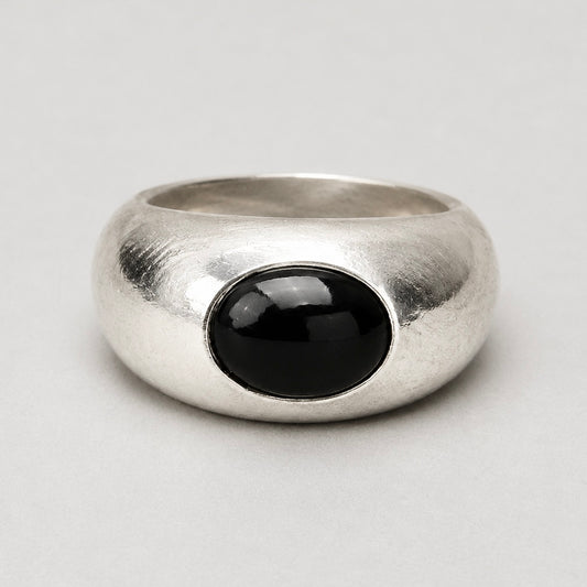 Onyx Ring aus 925 Silber