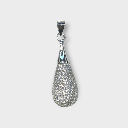 Anhänger / Tropfen / Zirkonia / 925er Sterlingsilber