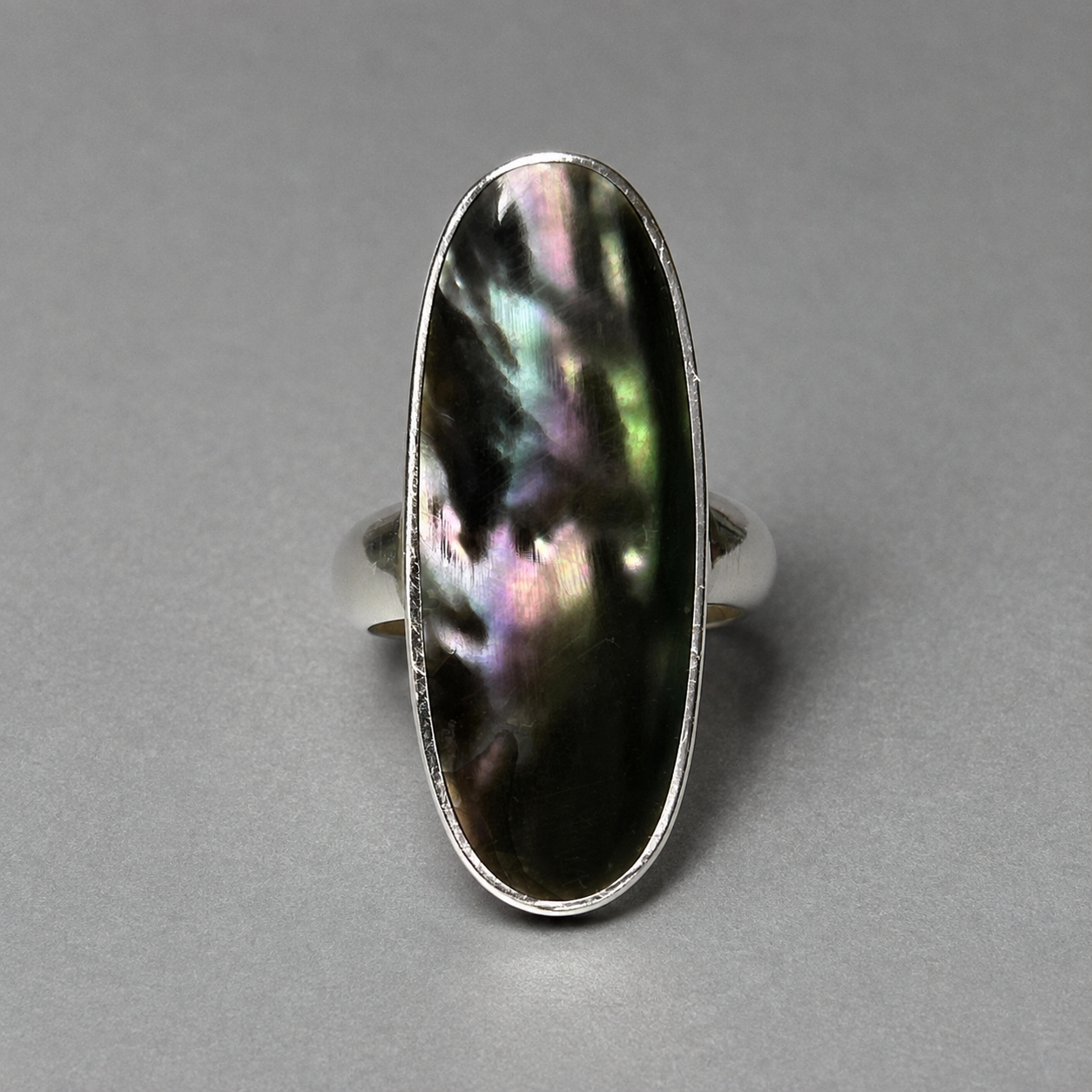 Ring aus 925 Silber mit Paua-Perlmutt