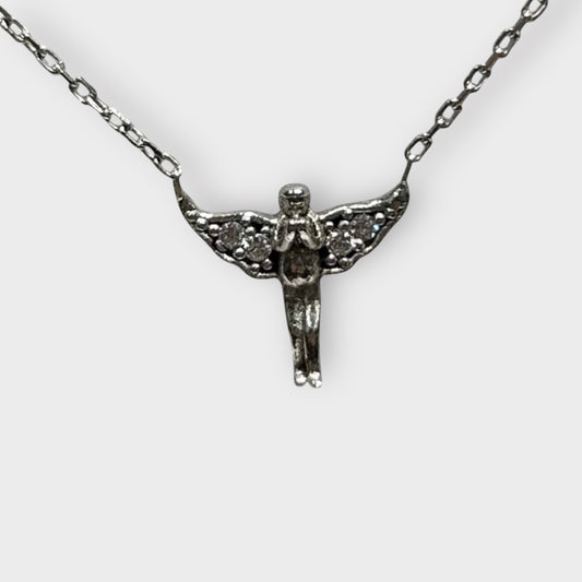Kette / Engel / Zirkonia / 925er Sterlingsilber