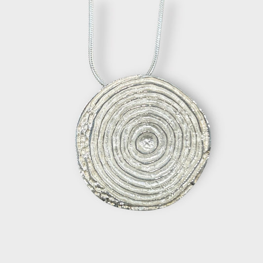 Anhänger / Spirale Abstrakt / 925er Sterlingsilber