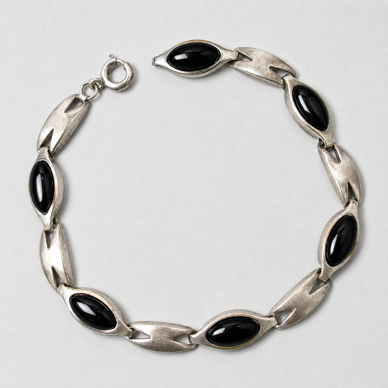 Onyx Armband aus 835 Silber