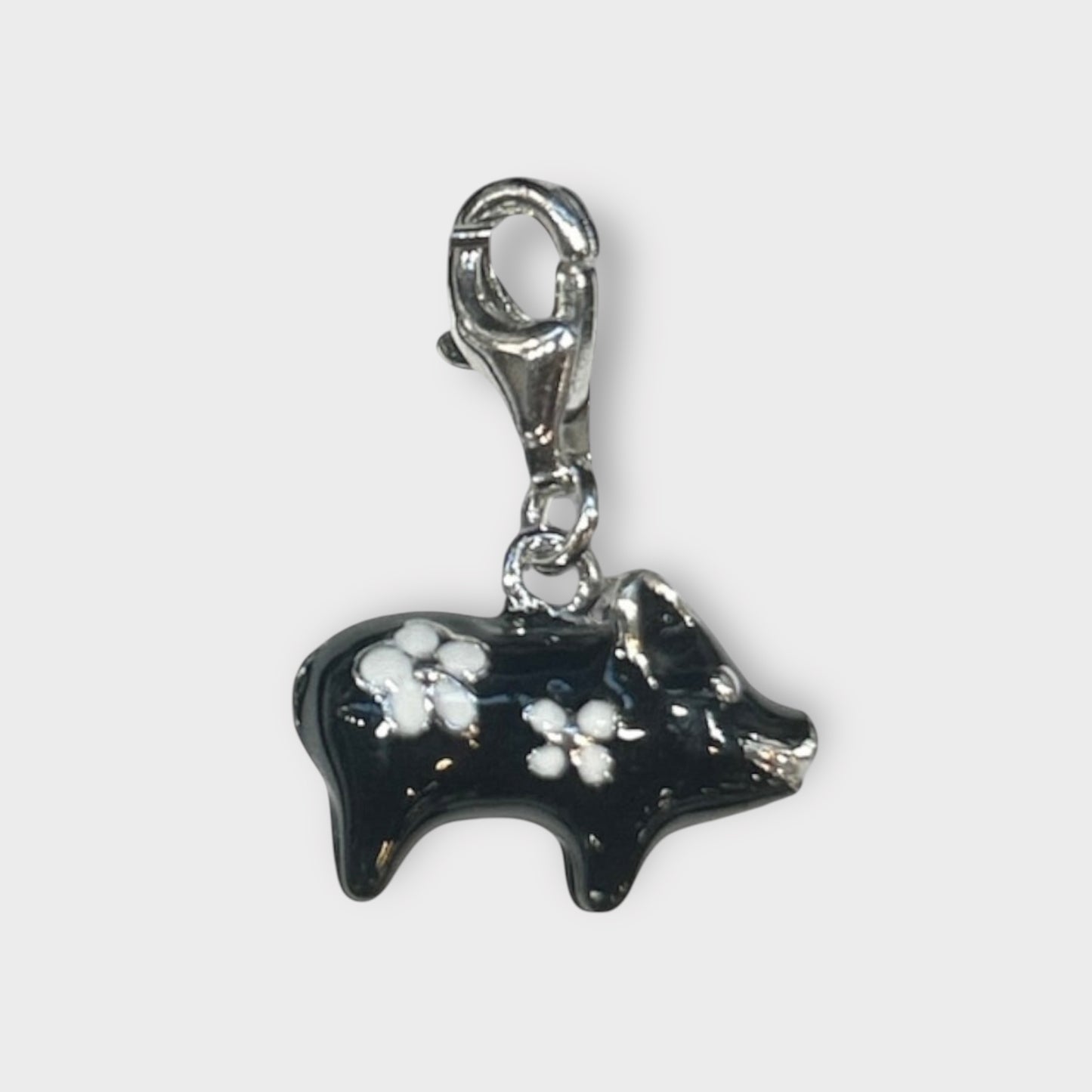 Pendant / Pig / Charm / 925 Sterling Silver