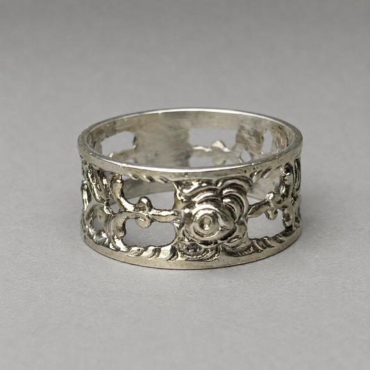 Ring mit Rosen aus 835 Silber