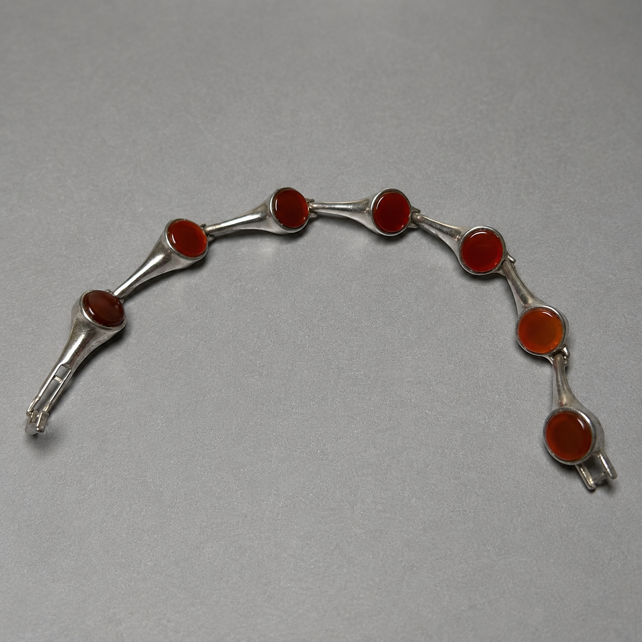 Silberarmband mit Karneol – 925 Silber
