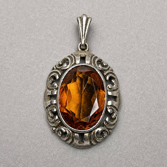 Anhänger aus 835 Silber mit Grossular